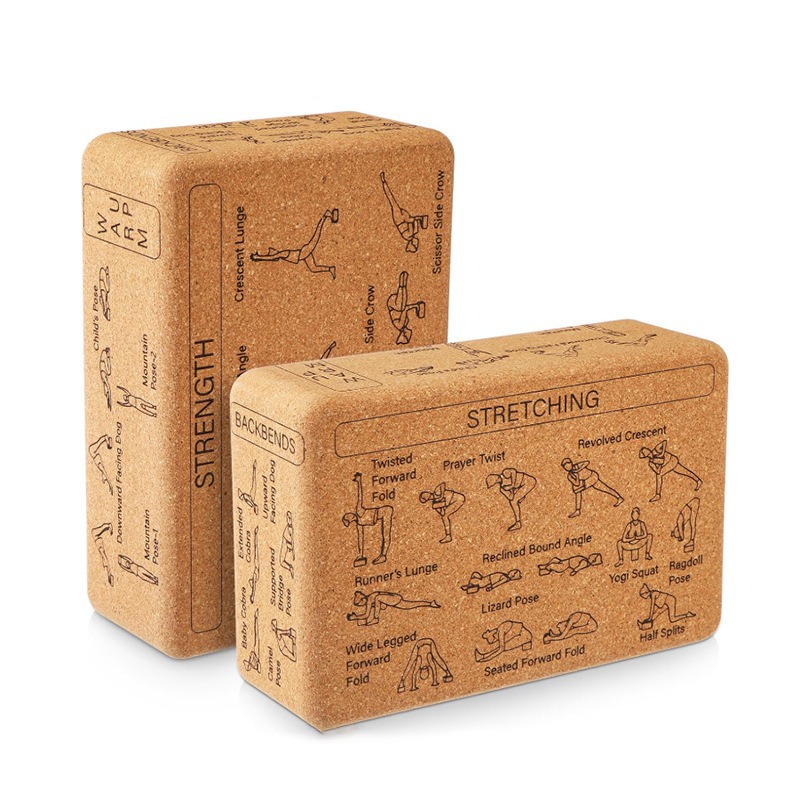 Yoga Block Cork - High‑Density Natural Cork Yoga Block, Balance