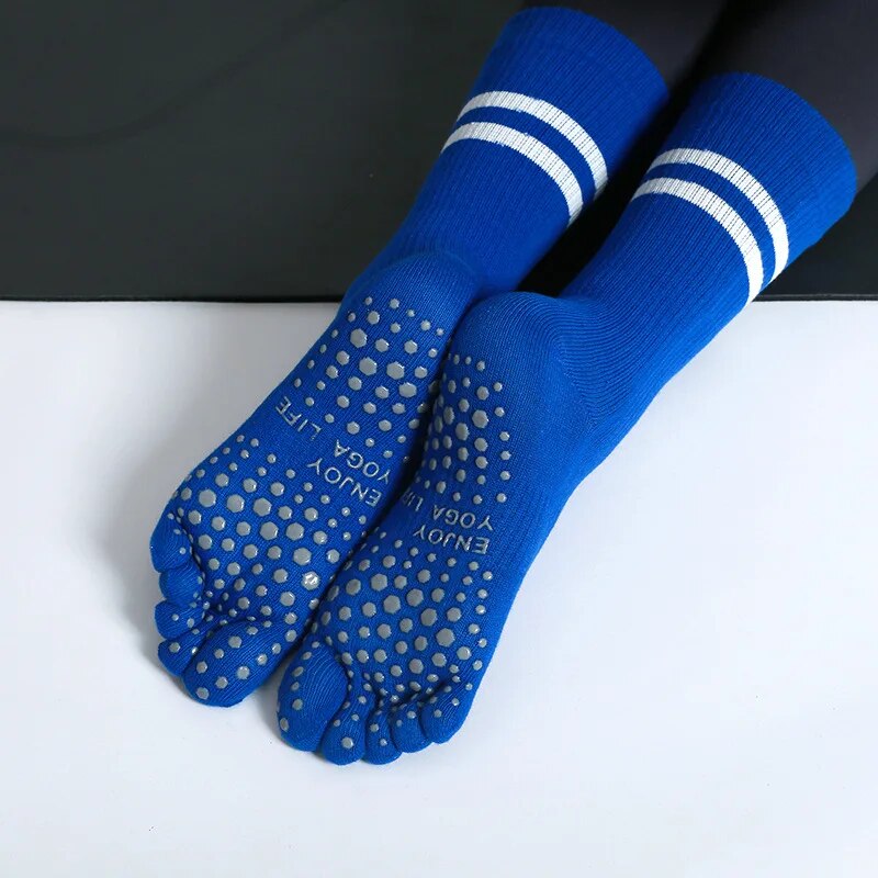 Pilates Yoga &A - Women Breathable Yoga Socks Mid-tube Non-slip