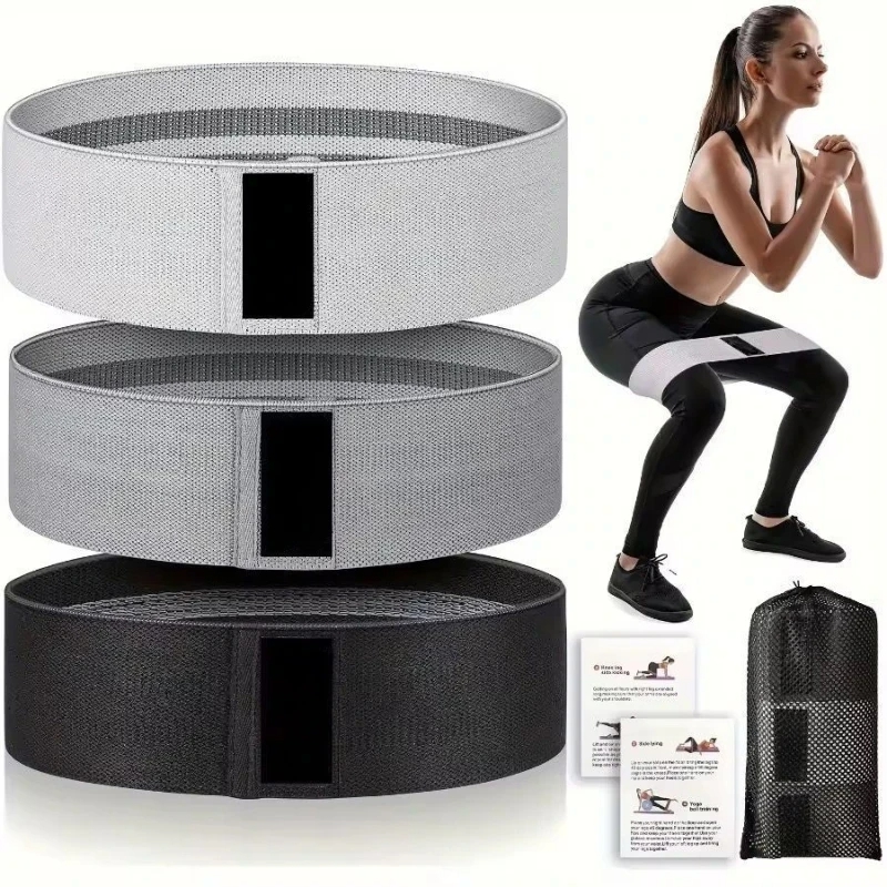 3PCS Fabric Resistance Bands f - Pilates Yoga Class 评论和价格