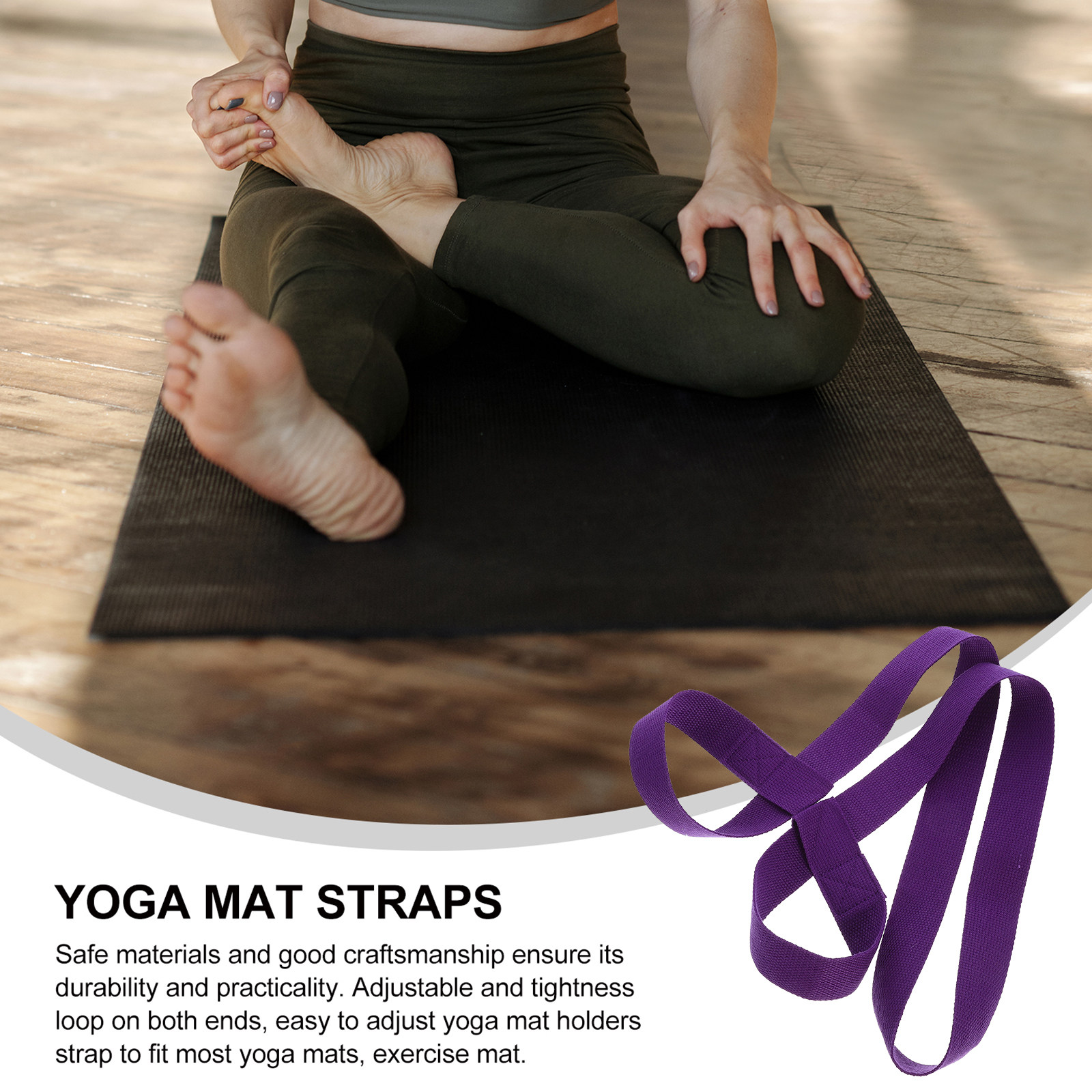 2Pcs Yoga Mat Sling Strap Heav - Pilates Yoga Class 评论和价格