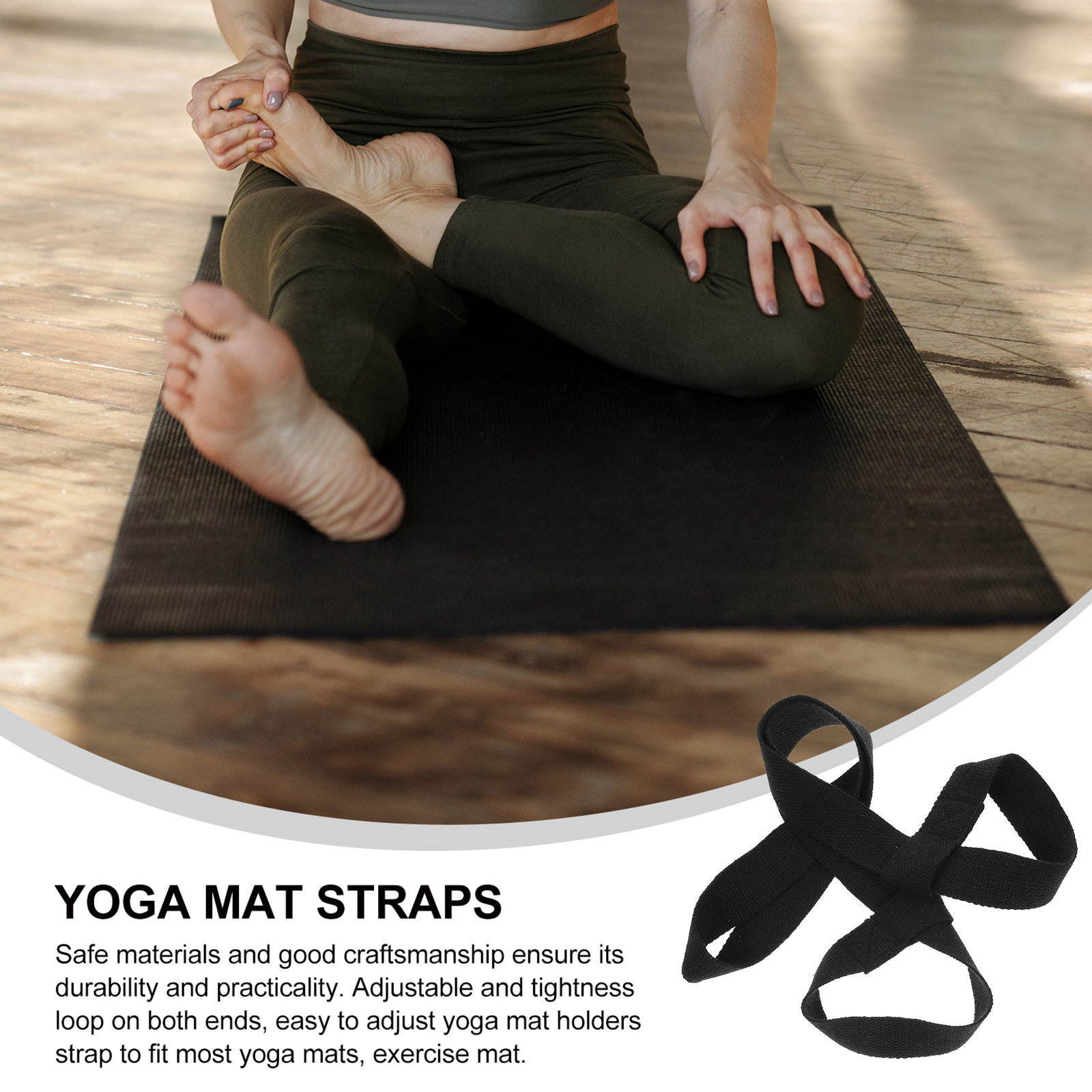 2Pcs Yoga Mat Sling Strap Heav - Pilates Yoga Class 评论和价格