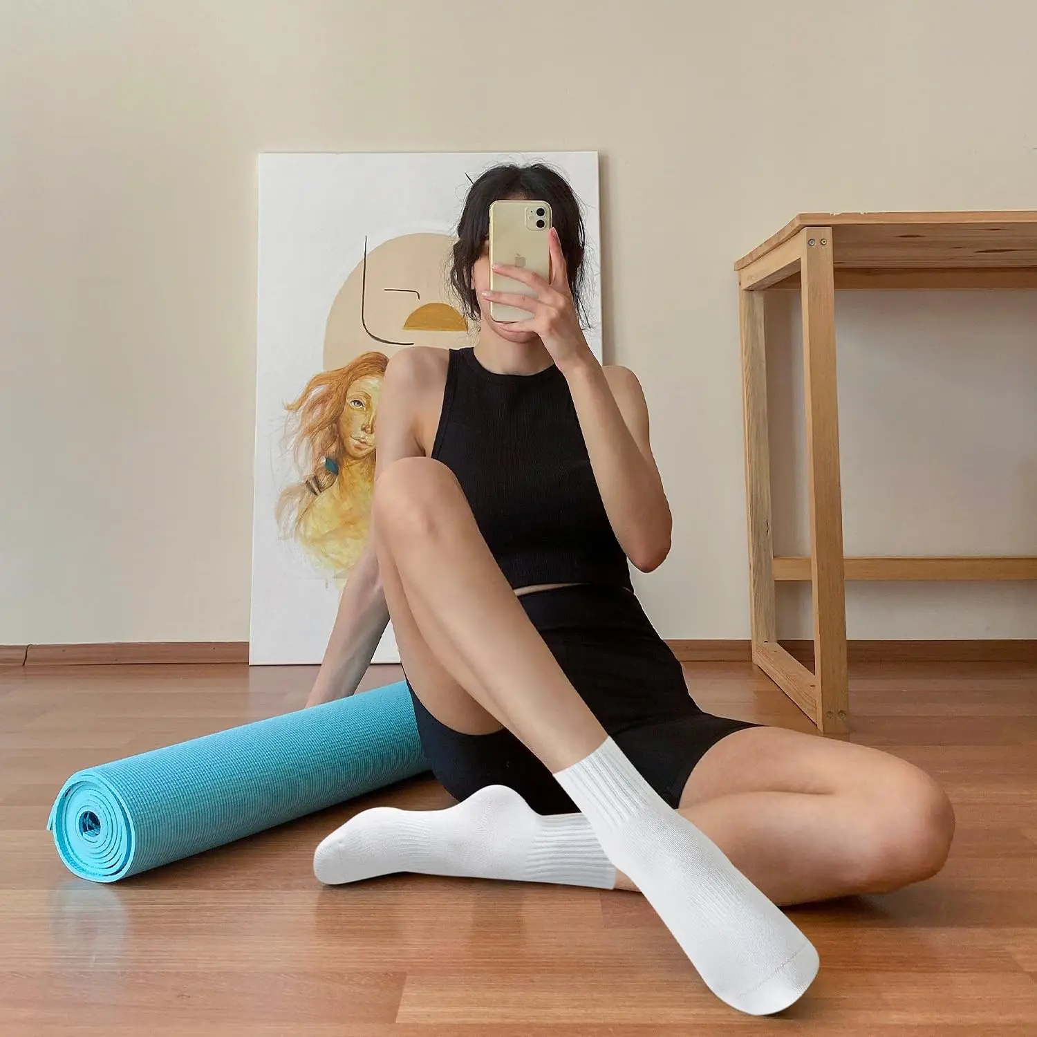 4 pairs of women's yoga socks, - Pilates & Yoga Elastic Band 评论和价格
