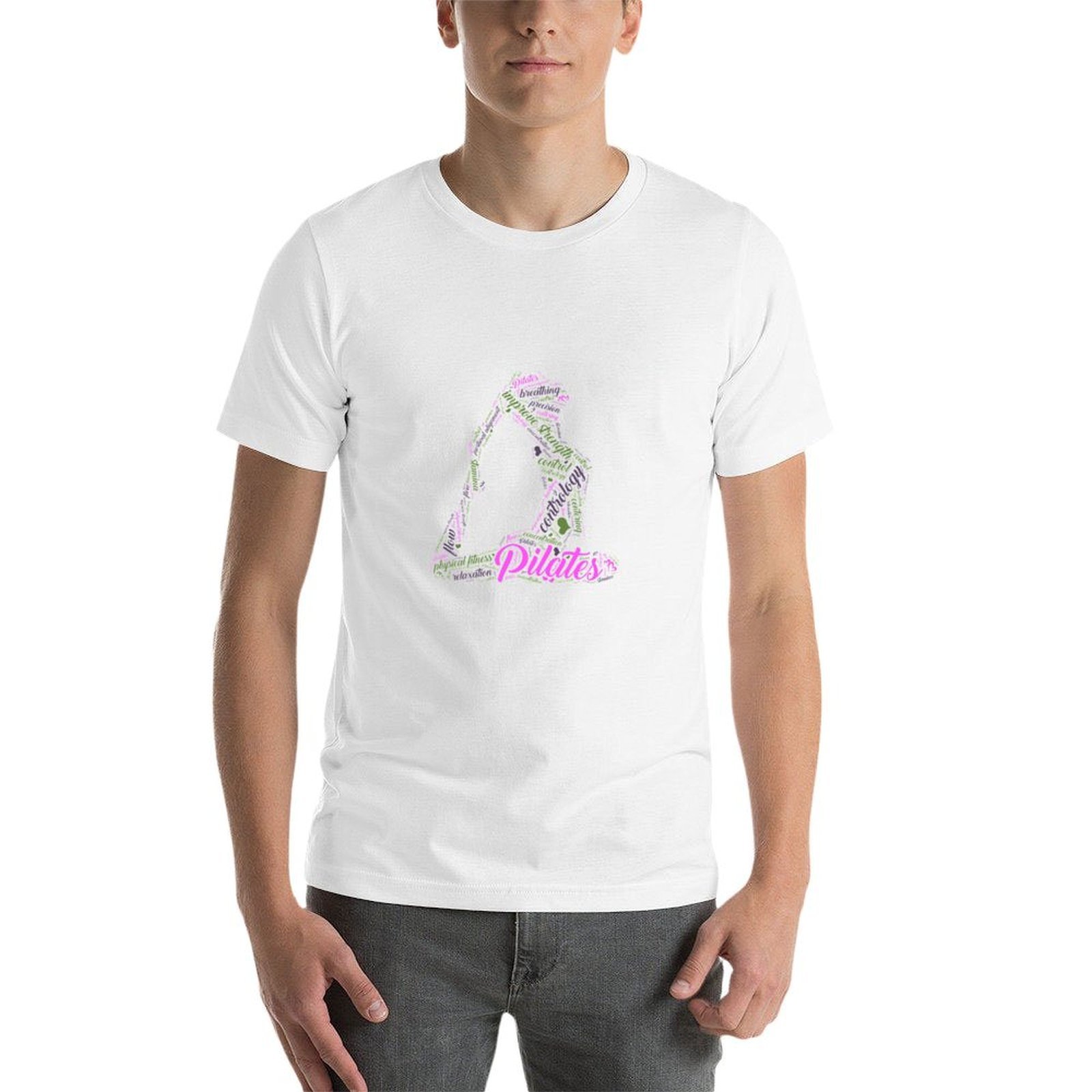Womens Fun Word Cloud and Cute - Pilates Yoga Class 评论和价格
