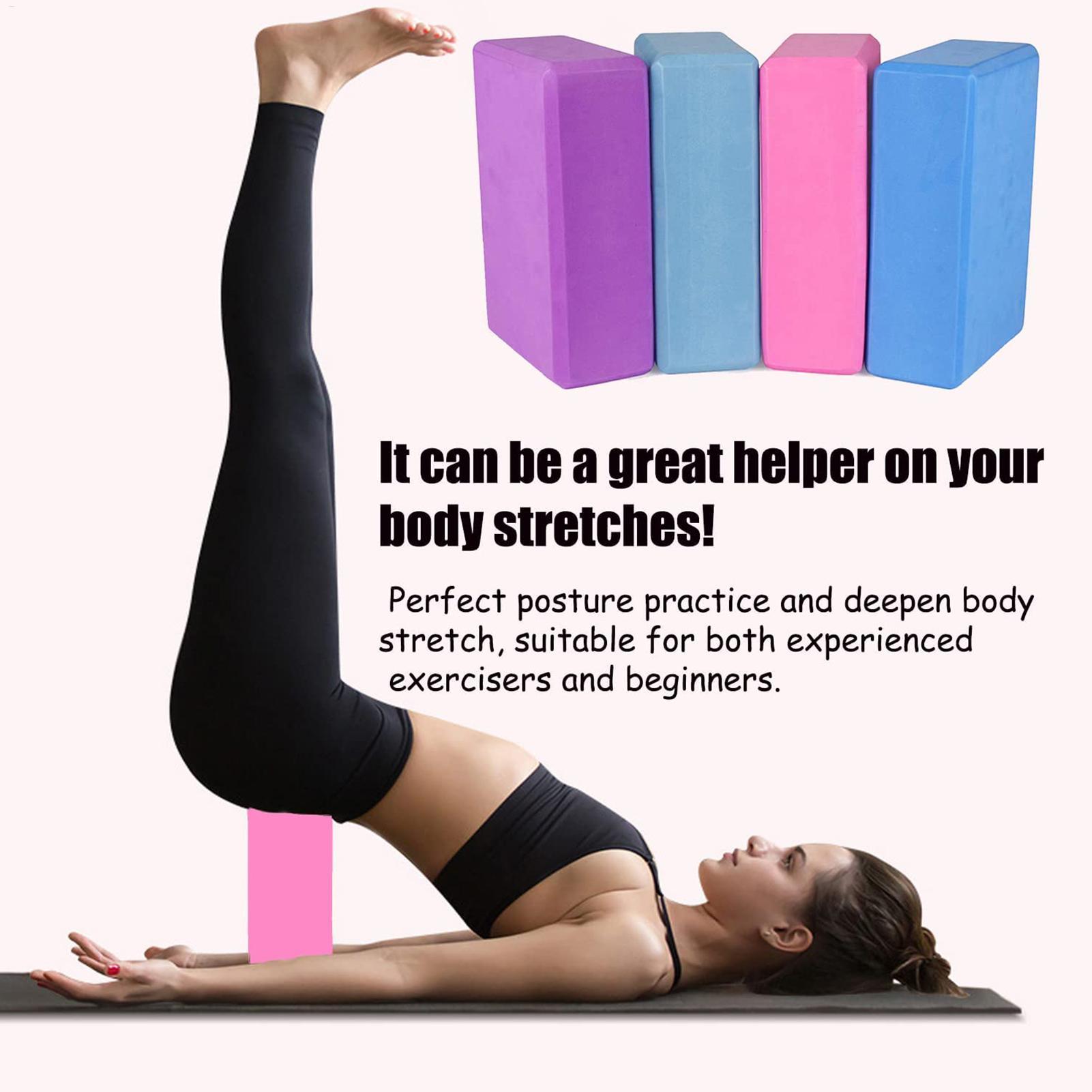 3PCS Includes 2 Yoga Blocks 1  - Yoga Block Cork 评论和价格