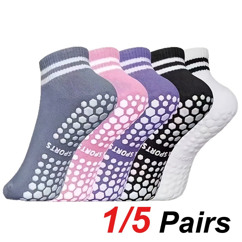 1/5 Pair Women's Silicone Anti - Pilates & Yoga Elastic Band 评论和价格